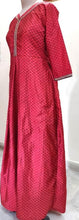 Load image into Gallery viewer, Designer Maroon Long Full stitched Gown Mother Daughter Collection ACG02 Free Size-Anvi Creations-Partywear Gown
