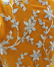 Charger l&#39;image dans la galerie, Orange Gotta Embroidered Ethnic Jacket Shrug ACJ05-Anvi Creations-Jacket,Koti