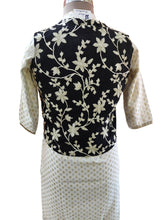 Load image into Gallery viewer, Black Gotta Embroidered Ethnic Jacket Shrug ACJ12-Anvi Creations-Jacket,Koti