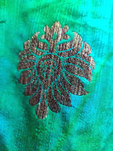 Load image into Gallery viewer, Designer Shaded Green Raw Silk Ready to Wear Blouse Crop Top ACP11-Ethnic&#39;s By Anvi Creations-Blouse,Readymade Blouse