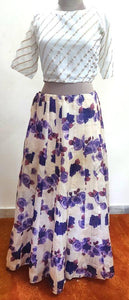 Designer Bhagalpuri Digital Printed Ready To Wear Lehenga Skirt Only ALC13 - Ethnic's By Anvi Creations