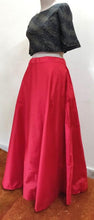 Load image into Gallery viewer, Red Dupion Silk Ready To Wear Lehenga Skirt Only ALC18 - Ethnic&#39;s By Anvi Creations