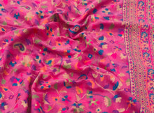 Charger l&#39;image dans la galerie, Royal Pink Kashmiri Woven Modal Silk Saree AB81 - Ethnic&#39;s By Anvi Creations