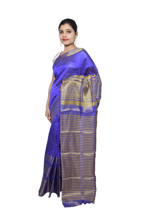 Designer Zari Border Purple Bangalore Silk Saree BGS13-Anvi Creations-Silk Saree