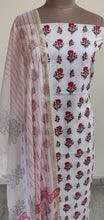 Load image into Gallery viewer, Off White Block Printed Suit with Kota Dupatta BPK29 - Ethnic&#39;s By Anvi Creations