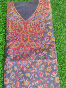 Gray Pashmina Kani Weave Salwar Kameez Dress Material C322 - Ethnic's By Anvi Creations