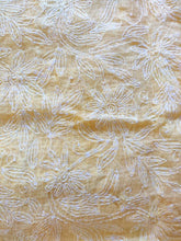 Charger l&#39;image dans la galerie, Light Yellow Hand Embroidered Tepchi work Chikankari Lakhnavi Kota Cotton Saree CK50 - Ethnic&#39;s By Anvi Creations