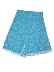 Designer Turquoise Chikankari Tepchi Work Chiffon Dupatta DP54 - Ethnic's By Anvi Creations