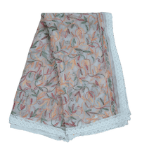 Load image into Gallery viewer, Designer Multi White Chikankari Tepchi Work Chiffon Dupatta DP55 - Ethnic&#39;s By Anvi Creations