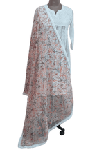 Load image into Gallery viewer, Designer Multi White Chikankari Tepchi Work Chiffon Dupatta DP55 - Ethnic&#39;s By Anvi Creations