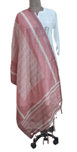 Charger l&#39;image dans la galerie, Pink Digital Printed Linen Cotton Dupatta DP63 - Ethnic&#39;s By Anvi Creations