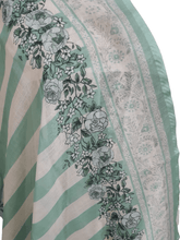 Load image into Gallery viewer, Cream Digital Printed Linen Cotton Dupatta DP64 - Ethnic&#39;s By Anvi Creations