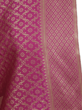 Load image into Gallery viewer, Dupion Art Silk Pink Zari Weaven Banarasi Dupatta DP67 - Ethnic&#39;s By Anvi Creations
