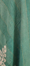 Load image into Gallery viewer, Turquoise Batik Cotton Silk Salwar kameez Dress material Ev04