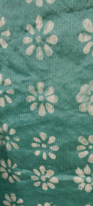 Turquoise Batik Cotton Silk Salwar kameez Dress material Ev04