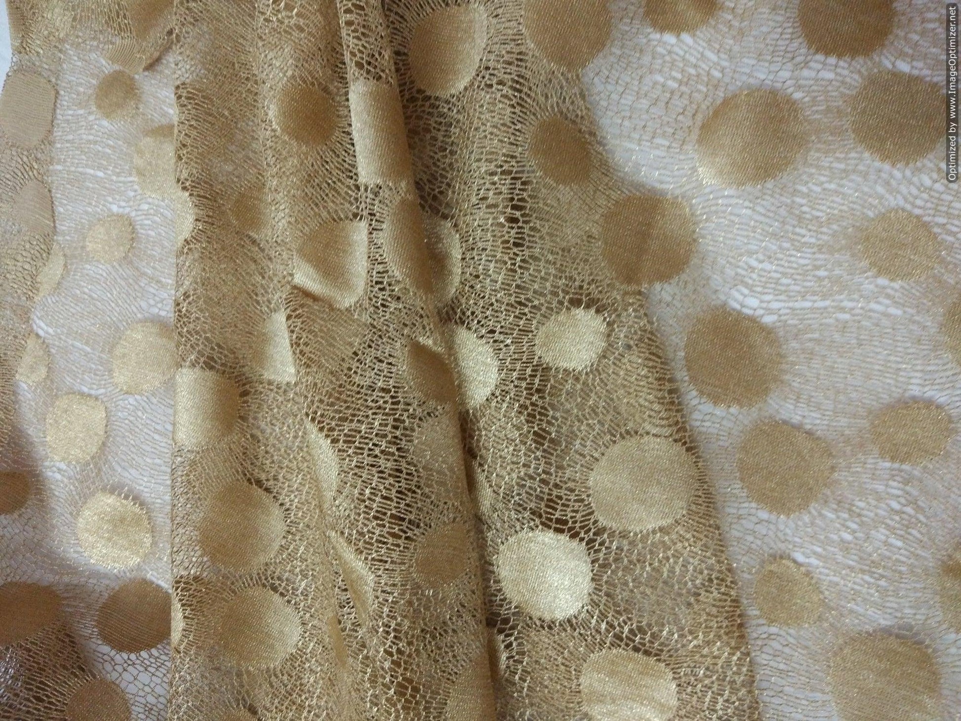 Designer Crocia Net Long Width Fabric for for Blouse Crop top , Kids Dress Pre Cut 1.0 Meter (102 Cms) FAB013-Anvi Creations-Fabric