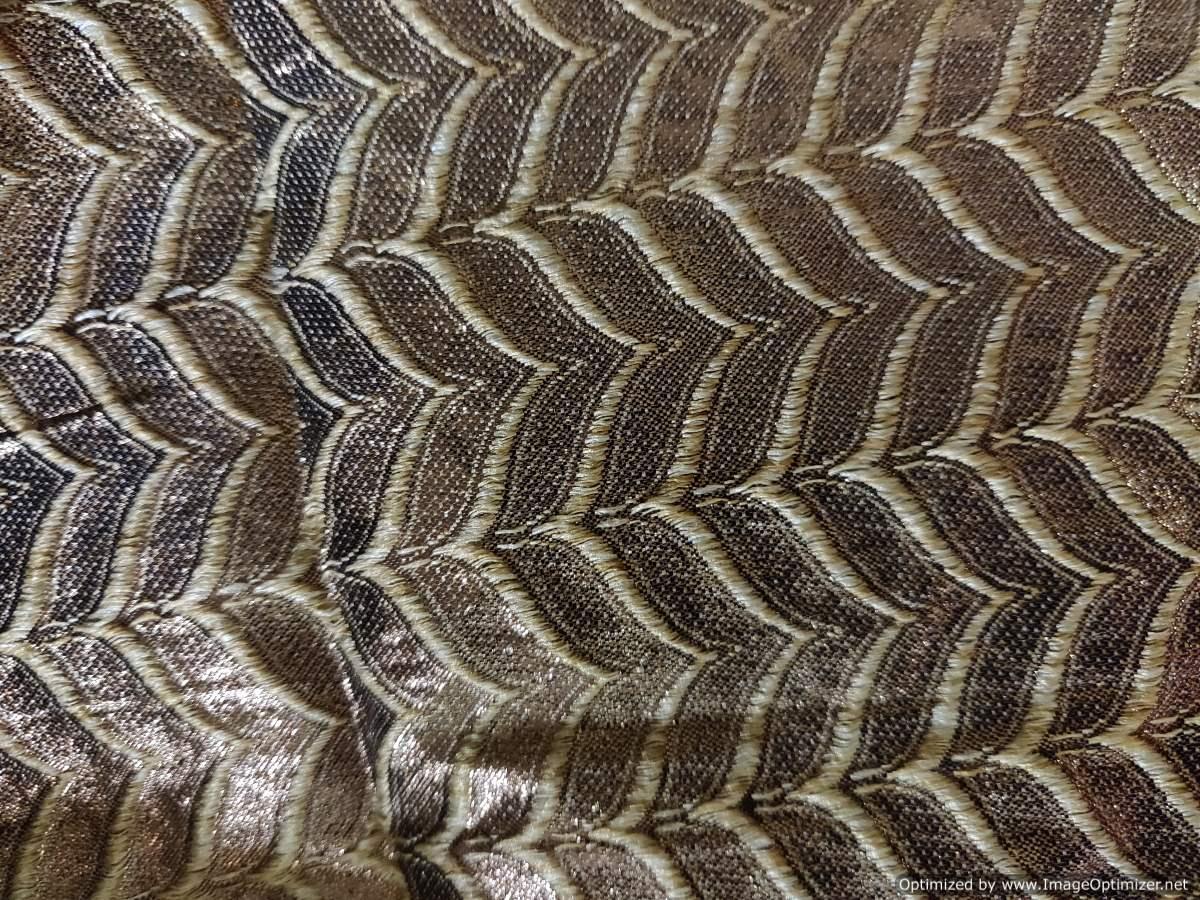 Antique Self Textured Cotton Silk Fabric Precut 1 Meter FAB114 - Ethnic's By Anvi Creations