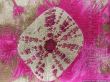 Load image into Gallery viewer, Heavy Batik Print Pink Beige Bhagalpuri Fabric Precut 6 Meter FAB117 - Ethnic&#39;s By Anvi Creations