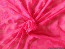 Charger l&#39;image dans la galerie, Designer Pink Georgette Jequard Fabric Pre Cut 6 Meters FAB144 - Ethnic&#39;s By Anvi Creations