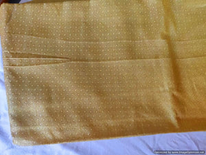 Golden Weaven Brocade Fabric FAB147 - Ethnic's By Anvi Creations