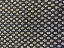 Load image into Gallery viewer, Black Semi Brocade Zari Weaven Fabric Pre cut 1 Meter FAB79-Anvi Creations-Fabric