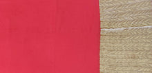 Charger l&#39;image dans la galerie, Georgette Gold Border Red Fabric Pre Cut 1.25 Meter FAB80-Anvi Creations-Fabric