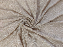 Charger l&#39;image dans la galerie, Beige Crochet Net Fabric Pre Cut 1 Meter FAB90-Anvi Creations-Fabric