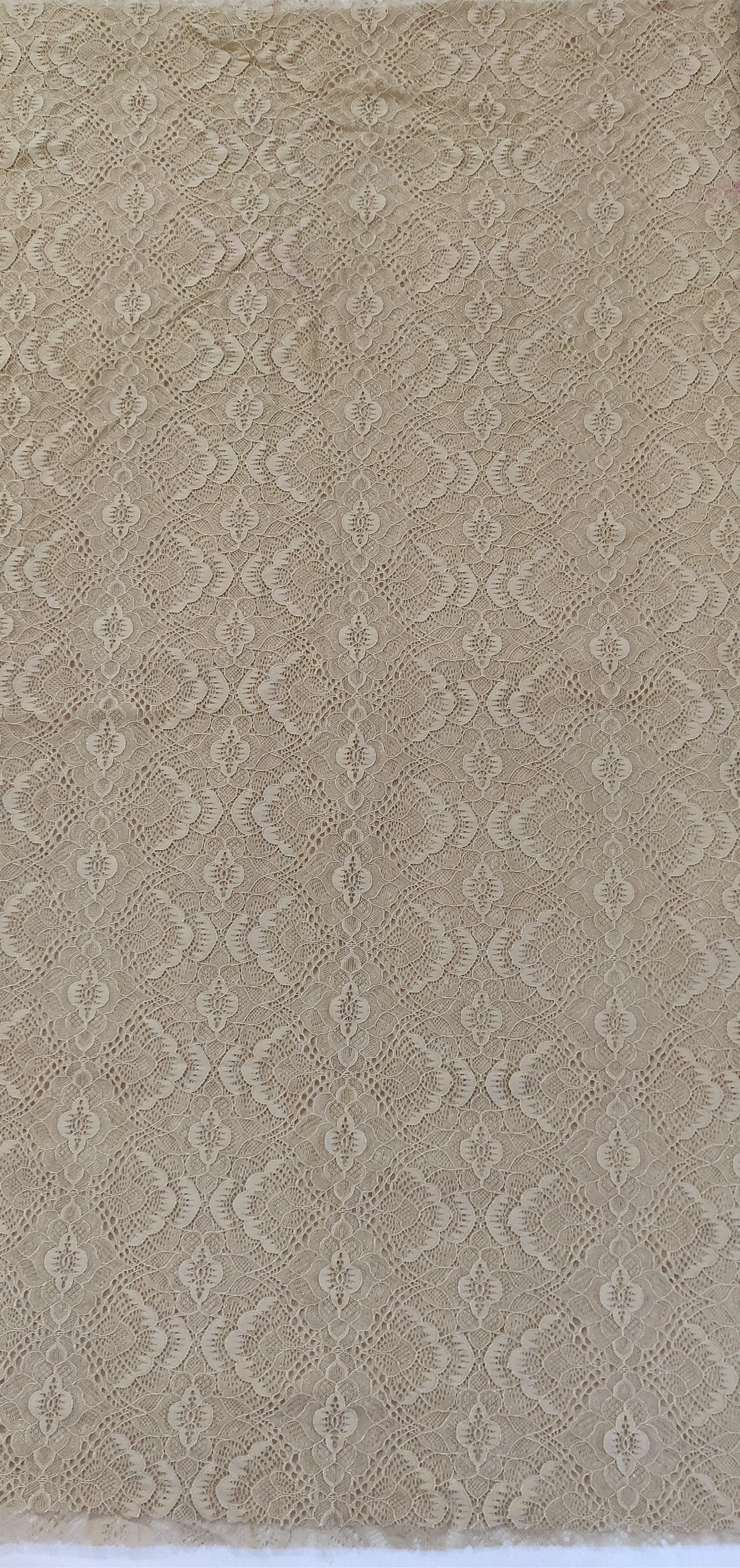 Beige Crochet Net Fabric Pre Cut 1 Meter FAB90-Anvi Creations-Fabric