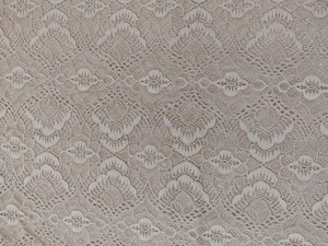 Beige Crochet Net Fabric Pre Cut 1 Meter FAB90-Anvi Creations-Fabric