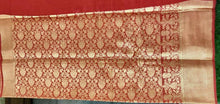 Load image into Gallery viewer, Red Semi Silk Weaven Banarasi Saree FASS02 - Ethnic&#39;s By Anvi Creations