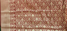Charger l&#39;image dans la galerie, Red Semi Silk Weaven Banarasi Saree FASS02 - Ethnic&#39;s By Anvi Creations