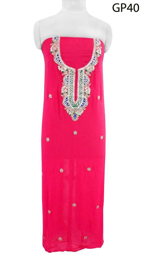 Georgette chikankari kurti (#2723) - Vogue N Trends - Buy the lucknowi  chikankari online at lowest prices!!!