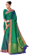 Load image into Gallery viewer, Designer Green Dupion Silk Weaven Saree GEM4029-Ethnic&#39;s By Anvi Creations-Silk Saree