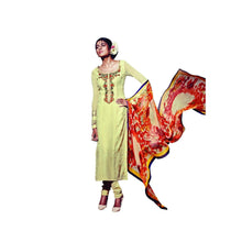 Charger l&#39;image dans la galerie, Heer Cream Pure Georgette Embroidered Dress Material SC5905-Anvi Creations-Salwar Kameez