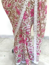 Charger l&#39;image dans la galerie, Lacer Printed White Pink Georgette Saree SC897-Anvi Creations-Crepe Printed Saree