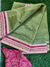 Load image into Gallery viewer, Green Gotta Patti work Kota Saree with Readymade Blouse - Ethnic&#39;s By Anvi Creations