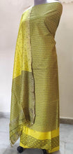 Load image into Gallery viewer, Exclusive Yellow Cotton Silk Screen Printed Unstitched Suit KCB01 - Ethnic&#39;s By Anvi Creations