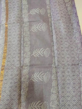Load image into Gallery viewer, Light Purple Block Printed Pure Kota Cotton Saree with Blouse fabric KCS130 - Ethnic&#39;s By Anvi Creations