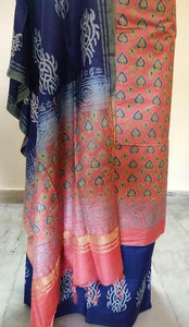Exclusive Katan Cotton Silk Screen Printed Unstitched Suit KCSS01 - Ethnic's By Anvi Creations