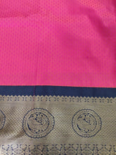 Load image into Gallery viewer, Red Black Border Kanchi Blend Kanjivaram Silk Saree Kanchi01-Anvi Creations-Kanchi Blend Saree,Kanjivaram Saree