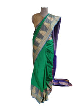Charger l&#39;image dans la galerie, Green Kanchi Blend Kanjivaram Silk Saree Kanchi06-Anvi Creations-Kanchi Blend Saree,Kanjivaram Saree