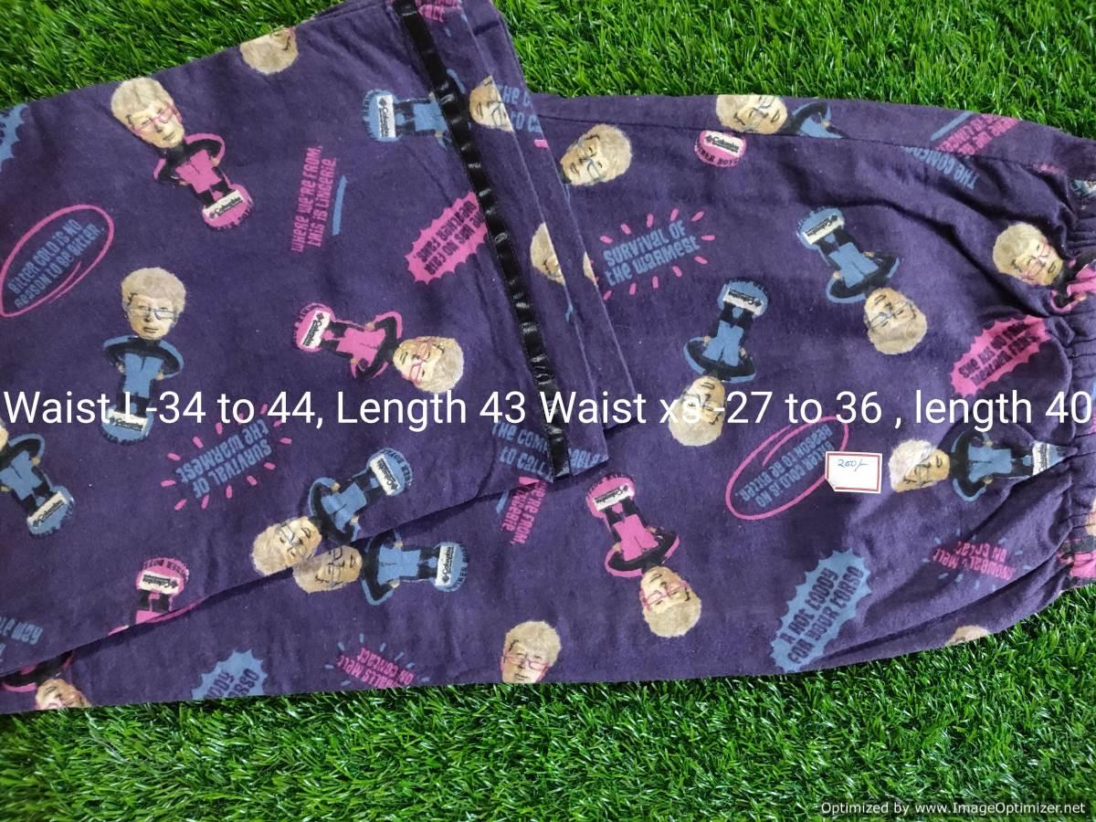 Purple Guff Cotton Lounge Pant Pajama PJ09 - Ethnic's By Anvi Creations