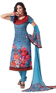 Blue Pashmina Embroidered Dress Material PHM2A-Anvi Creations-Pashmina Dress Material