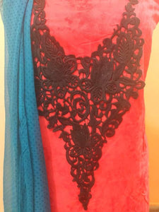 Designer Jequard Pashmina Embellished Dress Material PHM3-Anvi Creations-Pashmina Dress Material