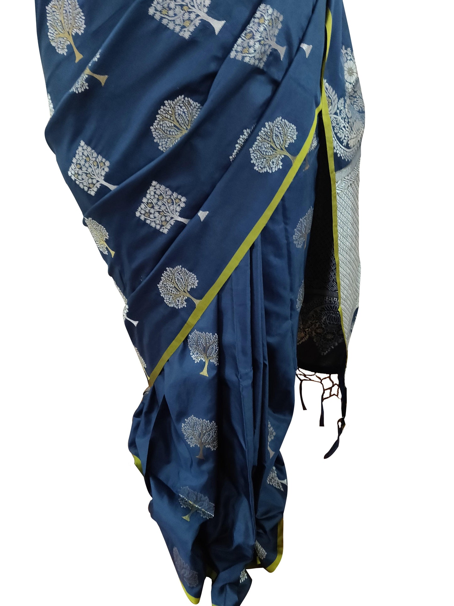 Designer Teal Blue Weaven Resham Silk Saree RJTB-Anvi Creations-Weaven Silk Saree