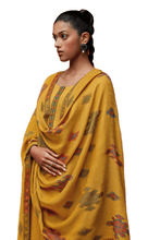 Load image into Gallery viewer, Mustard Yellow Fine Pashmina with Shawl Dress Material S1197B - Ethnic&#39;s By Anvi Creations