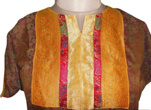 Load image into Gallery viewer, Brown Banarsi Jequard Semi Stitched Kurta SC523-Anvi Creations-Kurta,Kurti,Top,Tunic