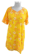 Load image into Gallery viewer, Yellow Chiffon Chikan work Stitched Kurta Dress Size 42 SC552-Anvi Creations-Kurta,Kurti,Top,Tunic