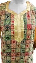 Load image into Gallery viewer, Multi Cotton Jequard weave Stitched Kurta Dress Size 42 SC611-Anvi Creations-Kurta,Kurti,Top,Tunic