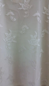 Off White Net with crepe lining Stitched top Dress size 36 SC703-Anvi Creations-Kurta,Kurti,Top,Tunic